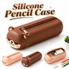Large-capacity Bear Pencil Case Zippered Kids Stationery Bag NEW Pencil Pouch  School Students