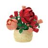 Sunflower Basket Building Blocks - Lego-Compatible Eternal Flower Pot Ornament and Educational Assembling Toy for Girls