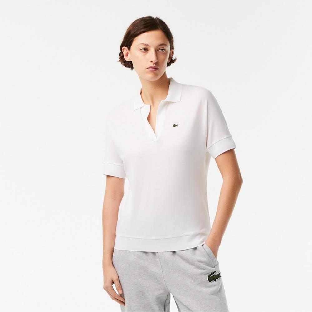 

LACOSTE Women Relax Fit Heritage Рубашка Поло Белая