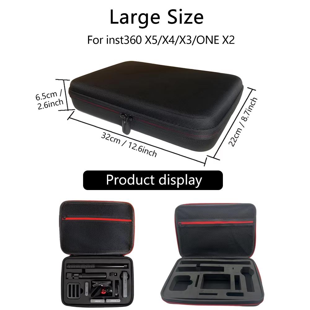 Portable Storage Bag Carrying Case for GoPro Hero 13/12/11/10/9/8 Insta360 SJCAM AKASO DJI Osmo Action Camera Accessories