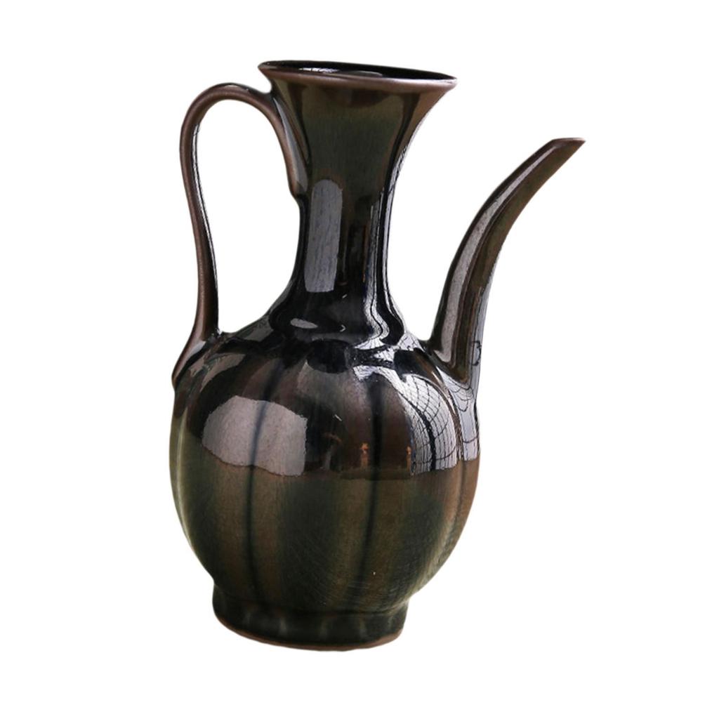 Ceramic Teapot 280ml Easy Carrying Multipurpose Easy To Clean Tea Brewing Pot Home Tea Pot for Kitchen Hotel Tea House Office