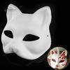 2/3/5/6/10/12/20 stk. DIY-masker Katteansikt Ensfarget DIY håndmalt karnevalfestball maskerade Halloween-kostyme dyreformet ansiktspute