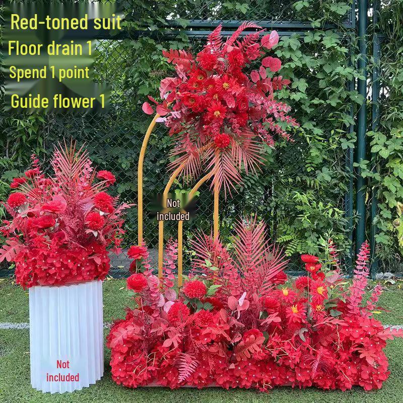 Künstliche Blumendekorationen für den Hochzeitsgang & die Bühne