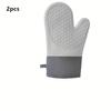 Thicken non-slip and non-burn oven gloves