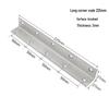 Stainless Steel L-Shaped 6-Hole 90° Angle Bracket for Shelves, Tables, and Chairs