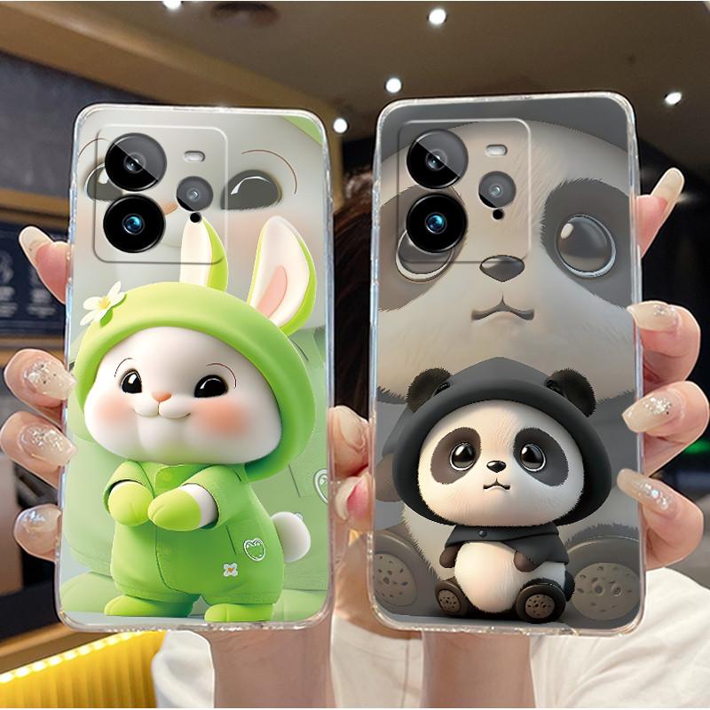 Cute Funny Cartoon Cat Design Pattern Phone Case For Realme GT 7 Pro 5G Clear TPU Soft Cover Anti-scratch Couple Shell