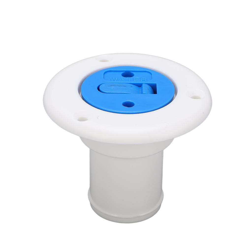Boat Water Filler Yacht Fittings ABS Deck Water Filler Cap Fill Hatch Inlet for Marine Boat Yacht RVABS White