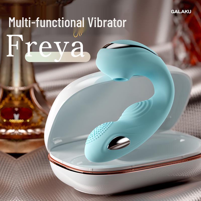 Freya Remote-Controlled Patting & Sucking Vibrating Wand for Women