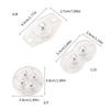 Practical Adhesive Caster Set 360 Degree Rotates Small Wheels Roller Casters Improve Mobilities for Cabinets & Shelves