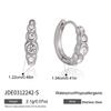 18K Gold-Plated Zirconia Ear Cuff Set: Stylish Non-Pierced Earrings with Stainless Steel Studs