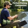 Fishing Tools Canvas Storage Bag Foldable Roll Up Repair Equipment Kit Waterproof Large Capacity