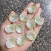 10-Piece Set: 22x24mm 3D Lotus Leaf DIY Hairpin Material for Ancient Style Jade Hairpins