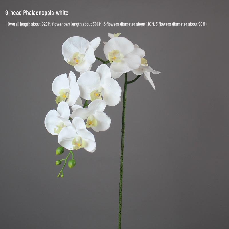 High-End PU Phalaenopsis Artificial Flowers - Single Stem for Home & Hotel Décor
