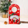 Christmas Door Handle Ornament Xmas Hotel Mall Home Door Handle Hanging Decoration
