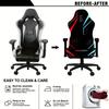4pcs/set Gaming Chair Cover Elastic Milk Silk Competitive Chair Cover Internet Gaming Hall Chair Cover Home Office Decoration