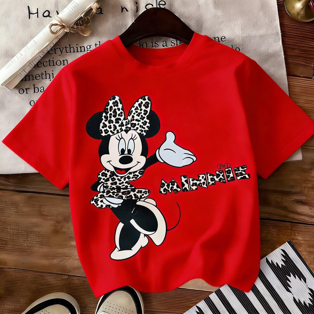 ParentChild Vintage Disney Minnie Graphic T Shirt Unisex Women Short Sleeve TeeOversized Casual Tops Summer Streetwear 2026 Y2k
