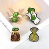 2-4pcs Creative Brooch Sets Punk Skeleton Animal Ghost Enamel Pins Cartoon Cats Earth Medical Money Badge Jewelry Gifts for Kids