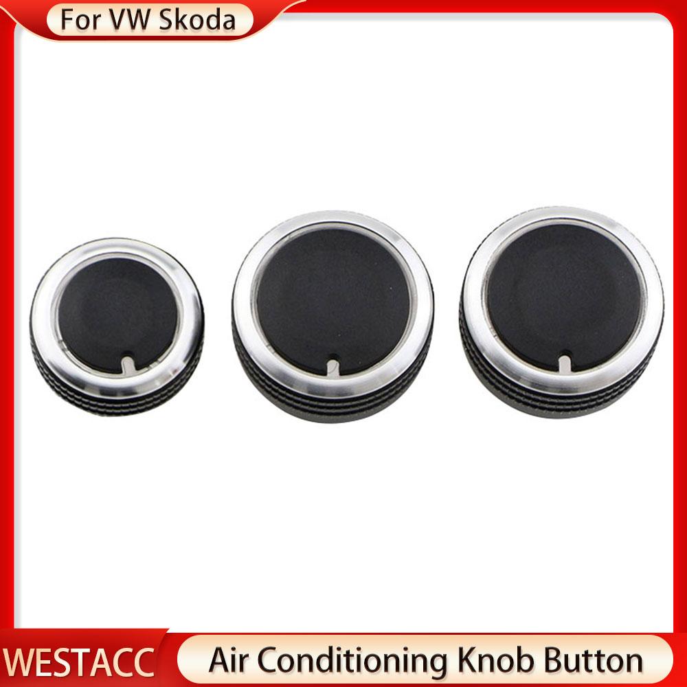 Car Air Condition Knob AC Button for Volkswagen VW Golf 5 MK5 Jetta Tiguan Touran Passta B6 B7 3C for Skoda Octavia