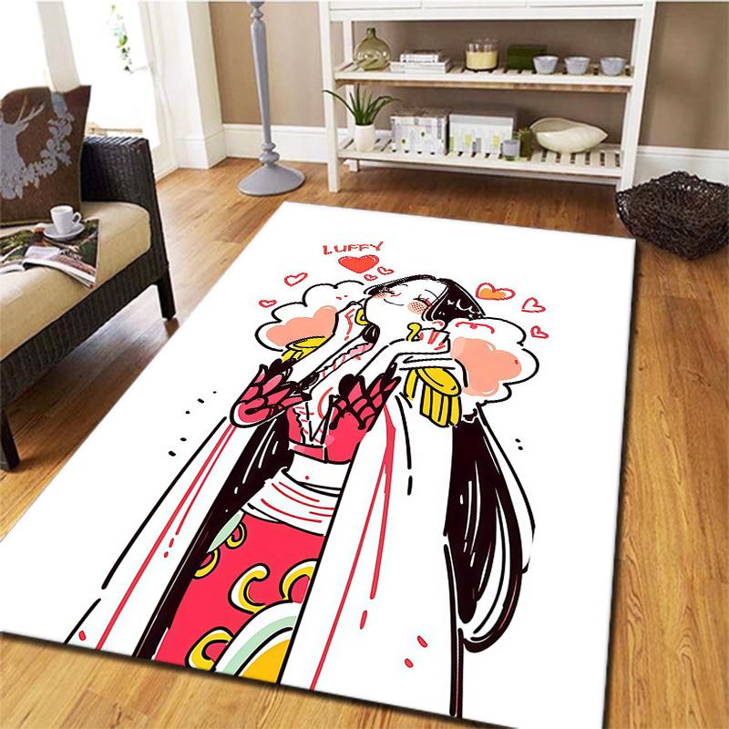 One Piece Boa Hancock Carpet Rug For Living Room Bedroom Home Sofa Decoration Kids Play Nonslip Floor Mat