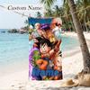 Dragon Ball Custom Name Printed Beach Towel Personalized Soft Towel For Swimming Beach Travel