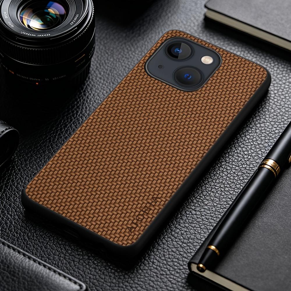 Phone Case: New Fashion Phone Case for iPhone 15 14 13 Pro Max Plus Business Casual Faux Synthetic Leather Phone Cover