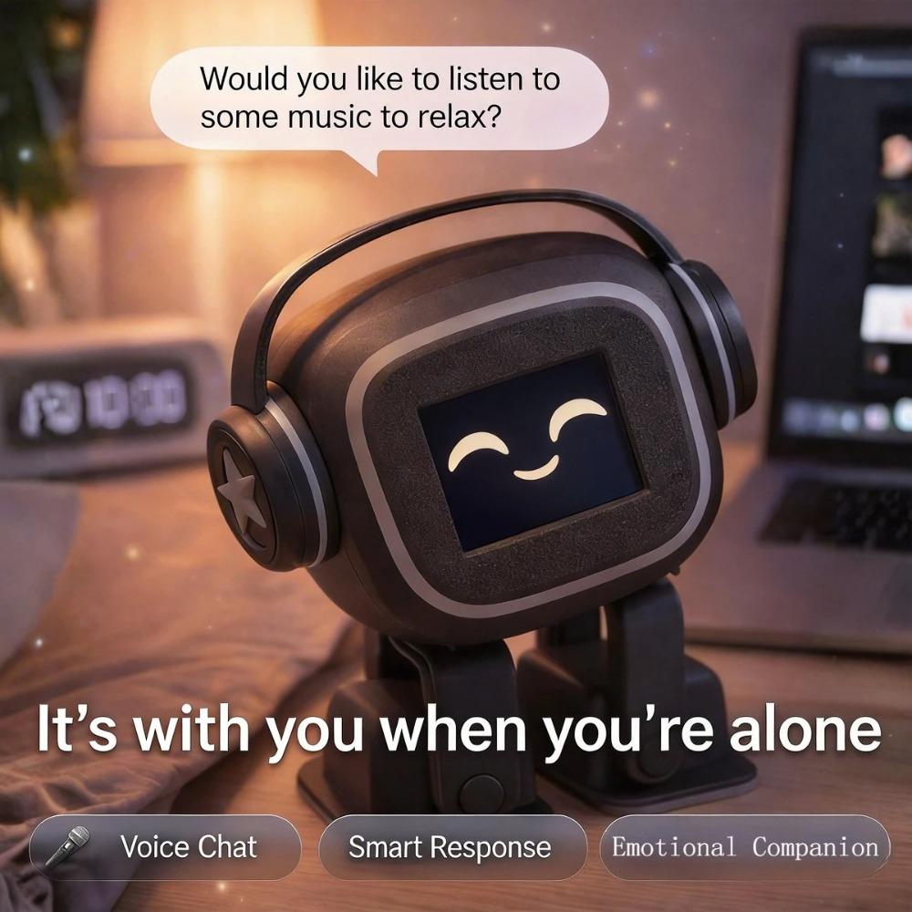 Robot EMO AI | Giocattolo Chatbot Intelligente, Interazione Emotiva, Canto e Ballo, Controllo Vocale, Compagno, Regali di Festa