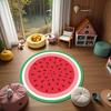 Tappeto Rotondo Frutta Anguria Carino, Tappetino Gioco per Cameretta Bambini, Tappeto Antiscivolo per Sala Giochi Bambini, Decorazione Doccia Regalo per Decorazioni Bambini