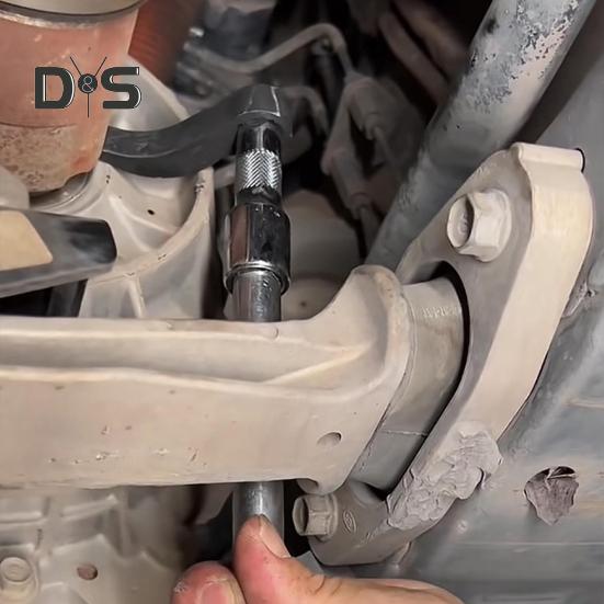 Tool Compact Adapter Head Pry Bar Wrench Adapter Heavy Duty Torque Tool 3/8" Drive Ratchet Accessory for Automotive Repairs