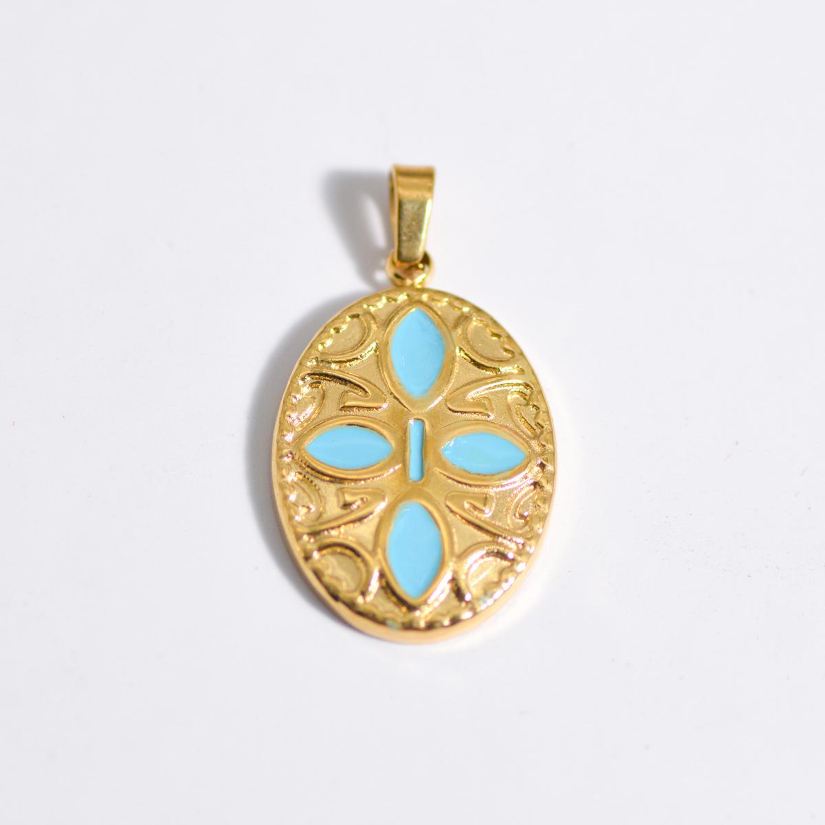 

Європейські та американські підвіски з титанової сталі з натуральним каменем та емаллю