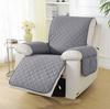Cover Mat For Sofa 1-Seater Sofa 53Cm Waterproof Grey Quilted