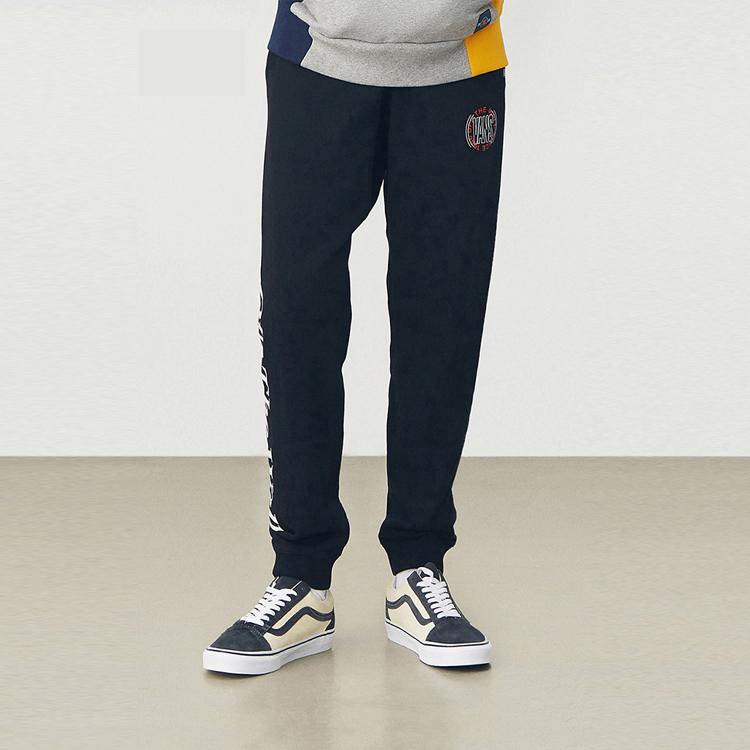 Vans Letter Print Knitted Casual Sports Pants Men bottoms Black VN0A54JCBLK