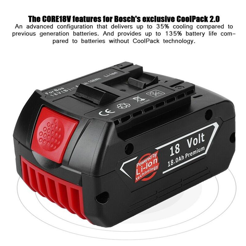 18V Battery Electric Drill 18V Rechargeable Li-ion Battery BAT609 BAT609G BAT618 BAT618G BAT614 Replace Battery Angle Grinder