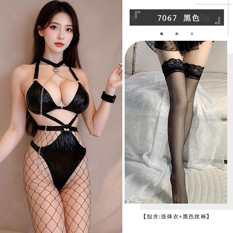 SM Sexy Lingerie Sexy Bundled Chain Queen Leather Seduction Passion Bondage Uniform