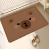 Interesting Capybara Bathroom Mat INS Style Soft Bedroom Floor House Laundry Room Mat Anti-skid Welcome Doormat