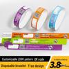 Fluorescent Colored Wristbands: Personalized, Waterproof, Disposable