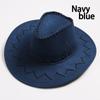 Western Cowboy Hats for Men and Women Faux Leather Sun Hat Outdoor Hats for Men and Women