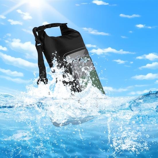 2L/5L Waterproof Phone Pouch Large Capacity Dry Bag Swimming Waist Bag for Cell Phones Sunglasses Sunscreen Storage Beach Kayaking