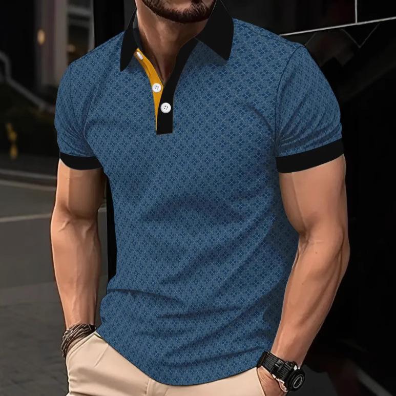 Men's Short Sleeve Polo Shirt, Slim Fit Casual Top, Comfortable & Stylish for Daily Wear