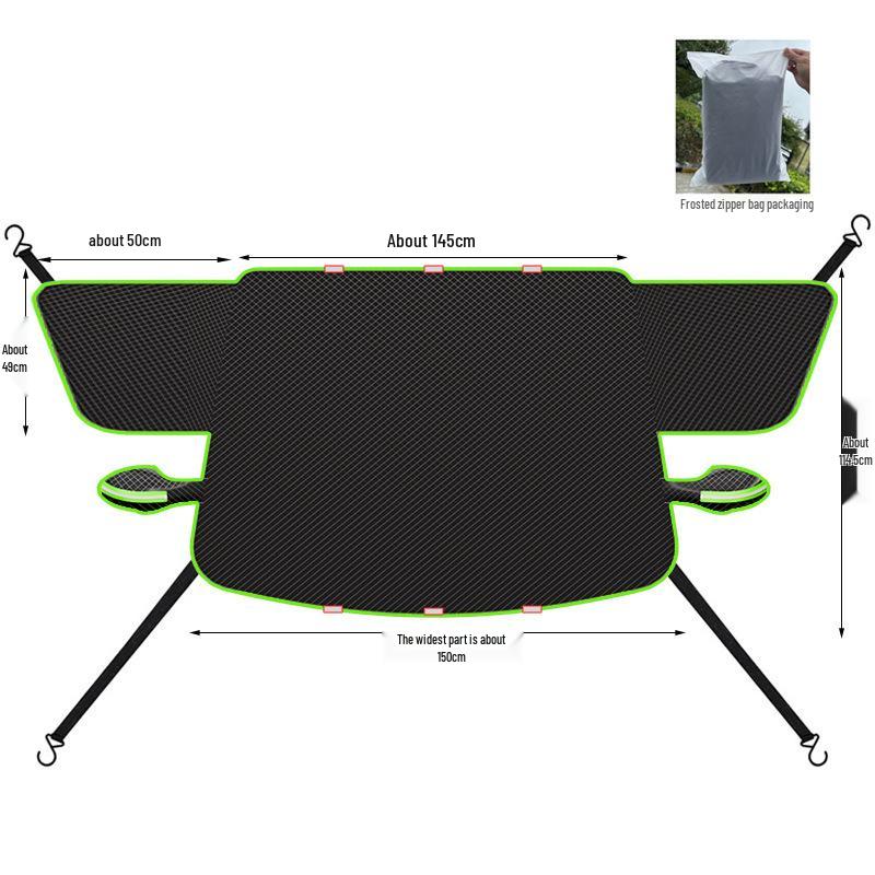Magnetic Car Snow Shield: Front Windshield Sunshade & Thickened Aluminum Film Antifreeze Cover