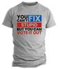 Trump 2024 Shirts Du kannst Dummheit nicht heilen Politische Trump-Kundgebung Lustige Biden-Shirts