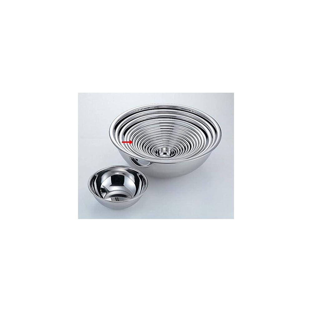 Nagao Tsubame-Sanjo Bowl, Outer Diameter 355cm, 18-8 Stainless Steel, Made in Japan