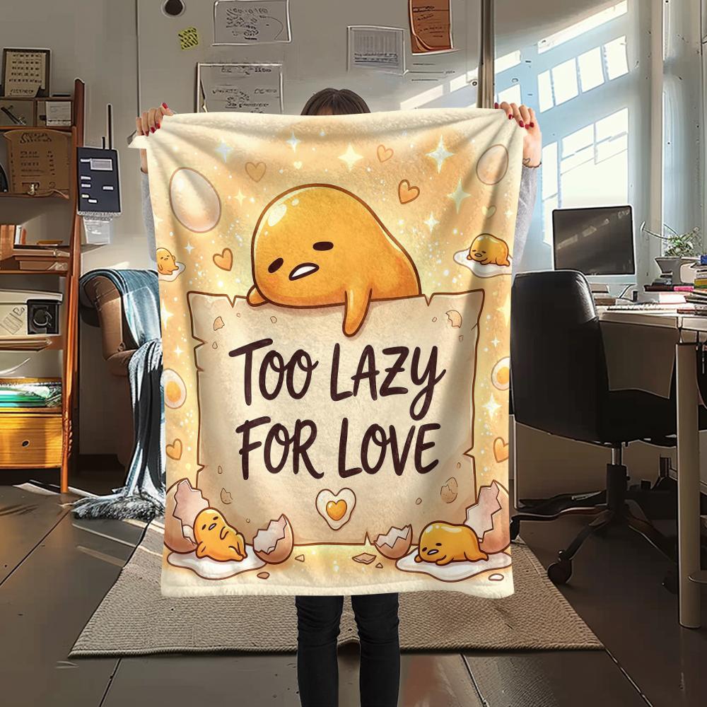 1PC Sanrio Cartoon Print Flannel Blanket, High Quality All Seasons, Home Decor, Warmth and Comfort, Perfect for Christmas Gifts