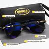 HdHues Unisex Retro Large Frame Double Beam Spring Leg Polarized Driving Sunglasses, UV400