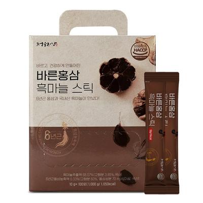 Ginseng de Jardim Pureun Ginseng Vermelho Alho Preto em Stick 100 unidades