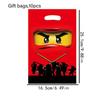 10Pcs Cartoon Ninja Gift Bag Birthday Party Supplies Candy Bag Gift Filling Bag Gifts to Guests Children Baby Shower Supplies