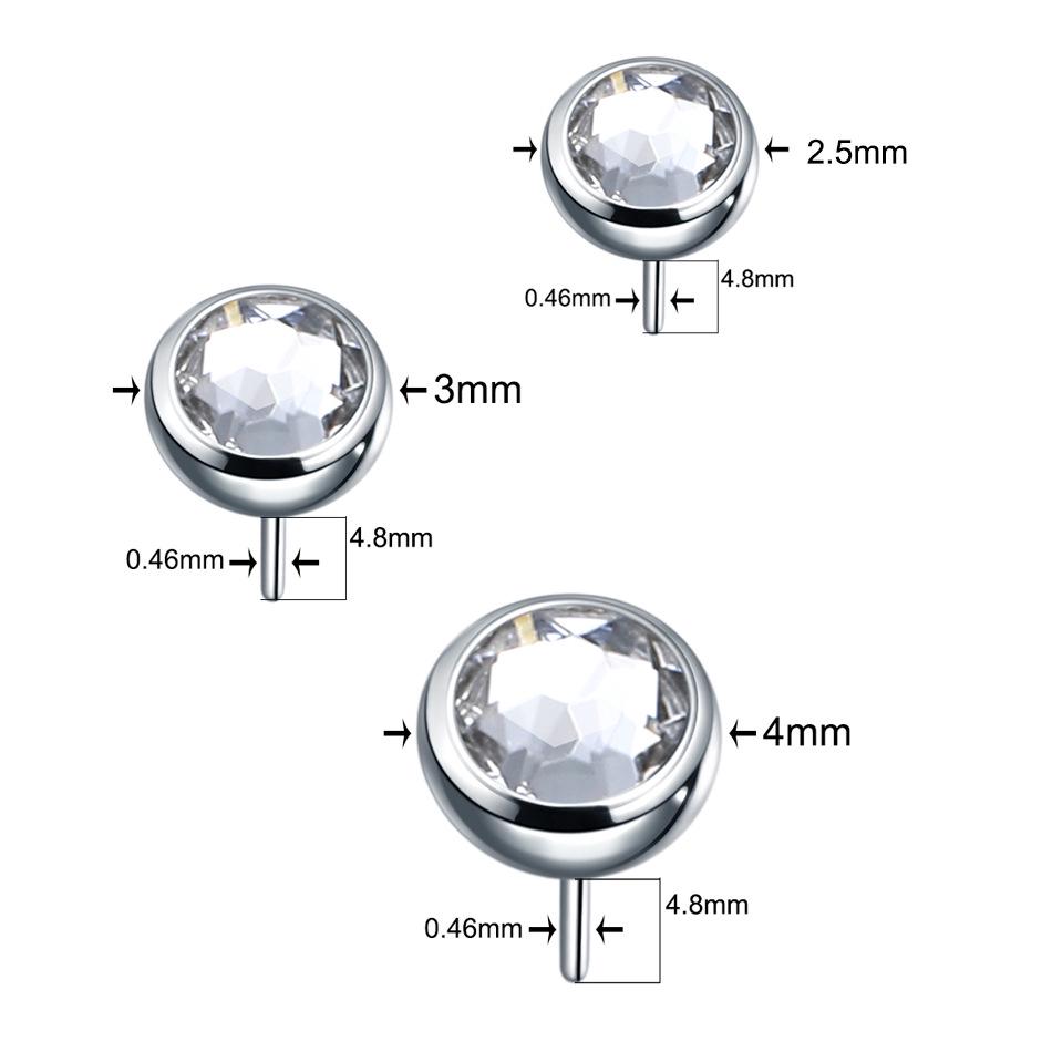 2023 Edelstahl Lippenstecker Basis Piercing Schmuck Zubehör