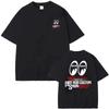 Mooneyes Moon Gear Speed Logo Stampato Unisex e Unisex Retro Unisex e Unisex T-shirt Fan Appassionato Stampato Top Stile Street