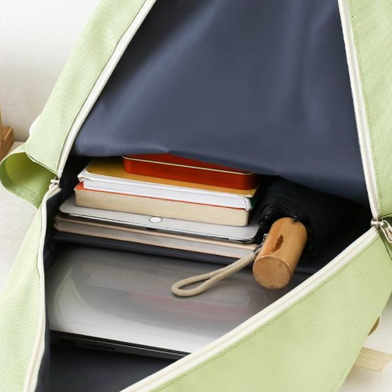 4pcs Set Large Capacity Backpack for Girl Boy Elementary School Fresh Bag Cute and Versatile Backpack for Junior High School Students