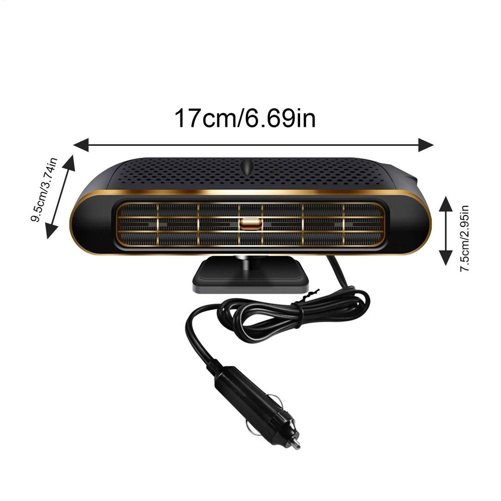 Car Heater 12V/24V Windscreen Defogger Defroster Electric Defroster Warmer for Windscreen Dashboard Automotive Sedans SUV Truck