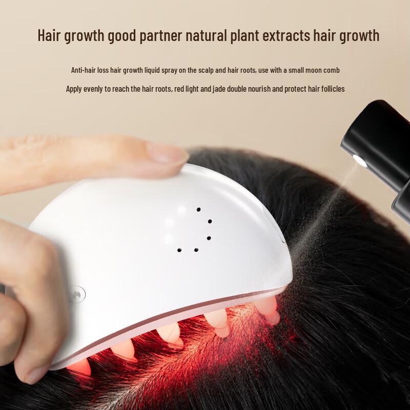 Red Light Jade Head Massager Comb